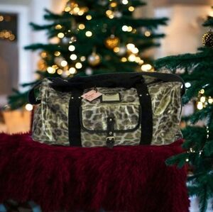 Juicy Couture Women's Duffel Weekender Bag Animal Print Y2K Style New
